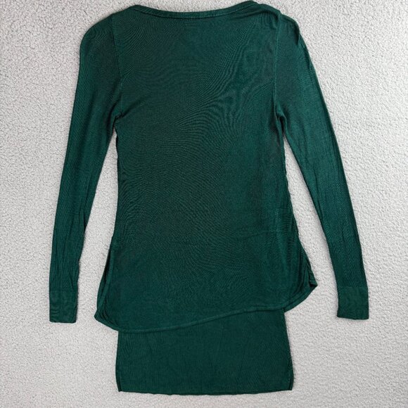 White House Black Market Dress Womens Extra Small Green Tunic Long Sleeve WHBM 1 - Picture 2 of 9